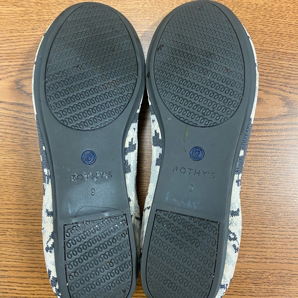 Rothy’s Ash Grey Camo Flats-Size 9 Retired Print! - Picture 5 of 13